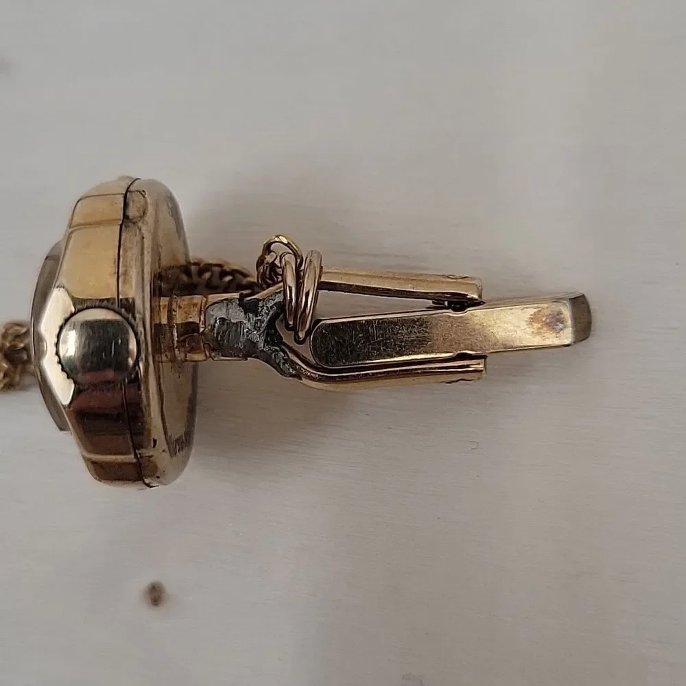 Baylor Swiss Watch Cufflinks Vintage 12K Gold Filled Formal Evening Vintage